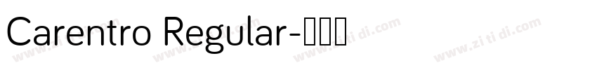 Carentro Regular字体转换